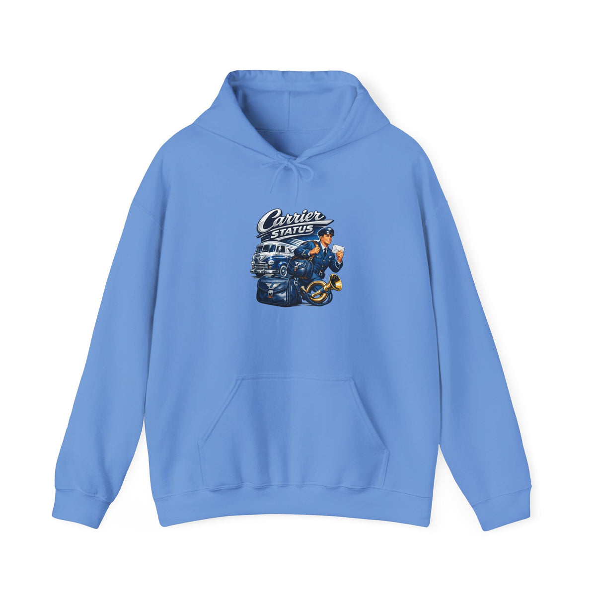 Mail Carrier Hoodie - Carrier Status | Funny Mail Carrier Hoodie | Gildan