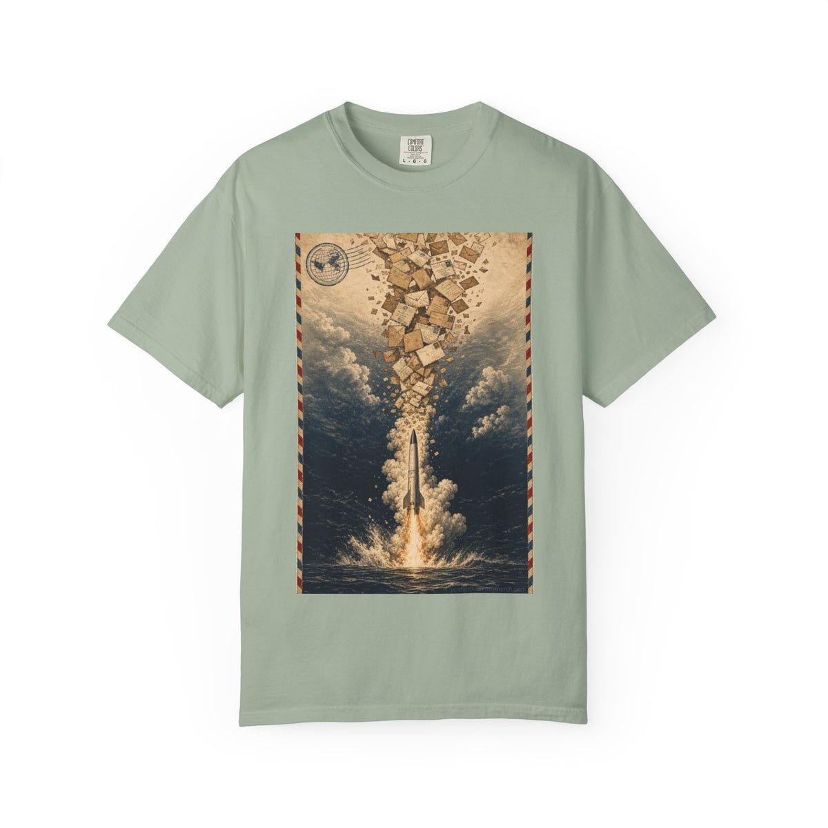 Missile Mail 1959 — Vintage Rocket Mail Shirt | Funny Mail Carrier Tee