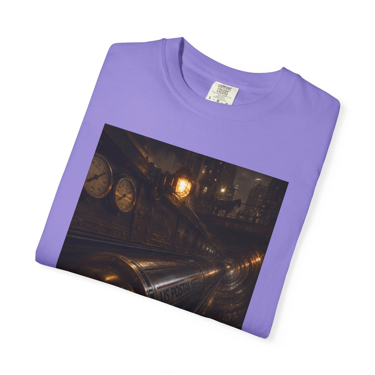 Pneumatic Tube Mail 1897 — Vintage Underground Mail Shirt | Trivia Mail Carrier Tee