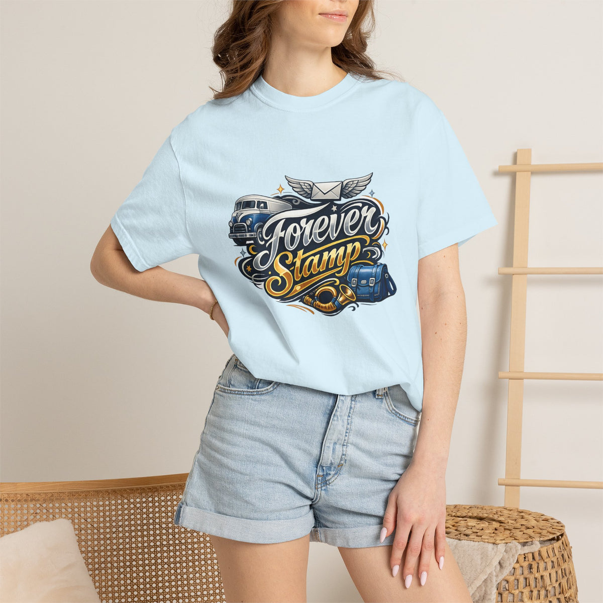 Mail Carrier T-Shirt - Forever Stamp | Funny Mail Carrier Tee | Comfort Colors