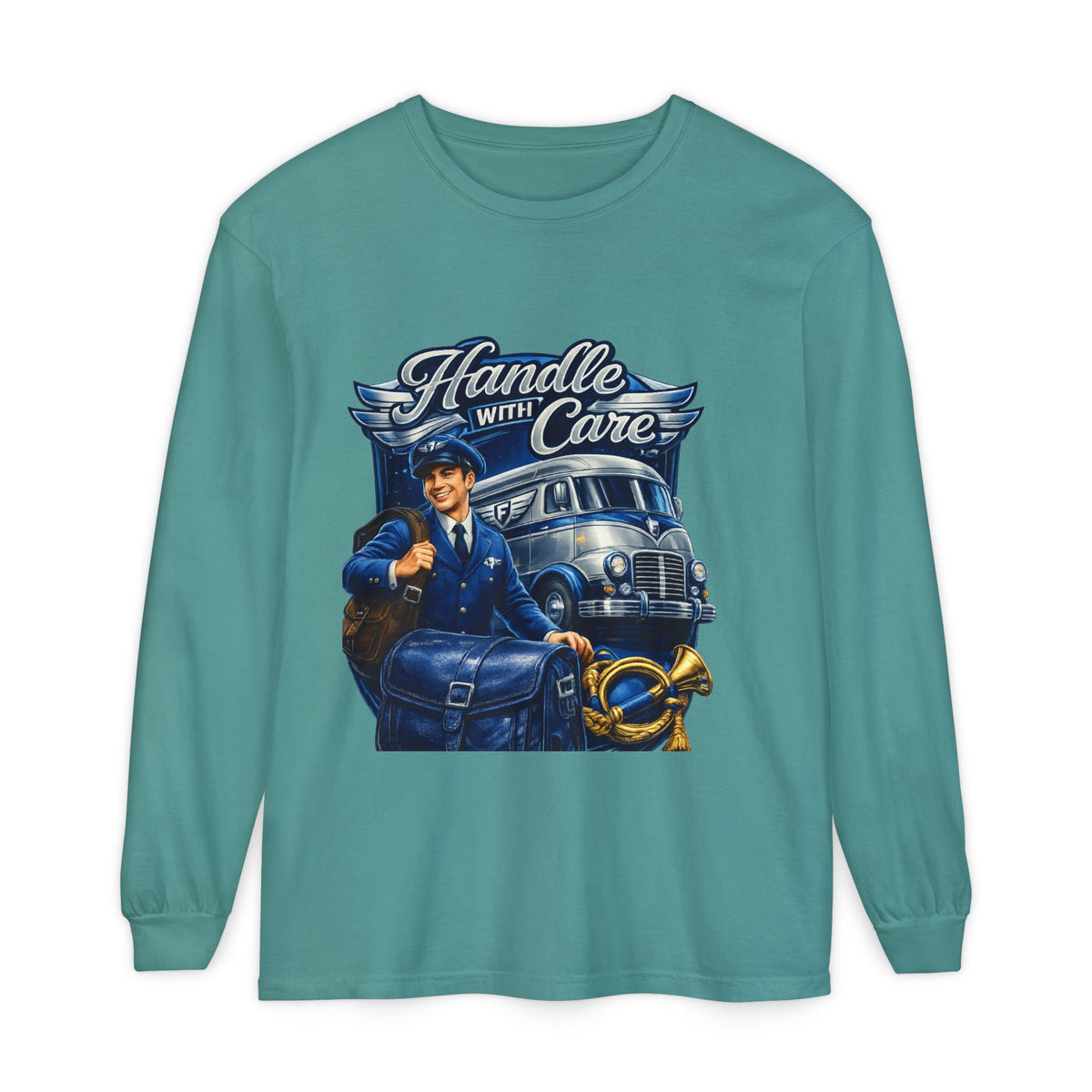 Mail Carrier Long Sleeve - Handle With Care | Funny Mail Carrier Long Sleeve | Comfort Colors