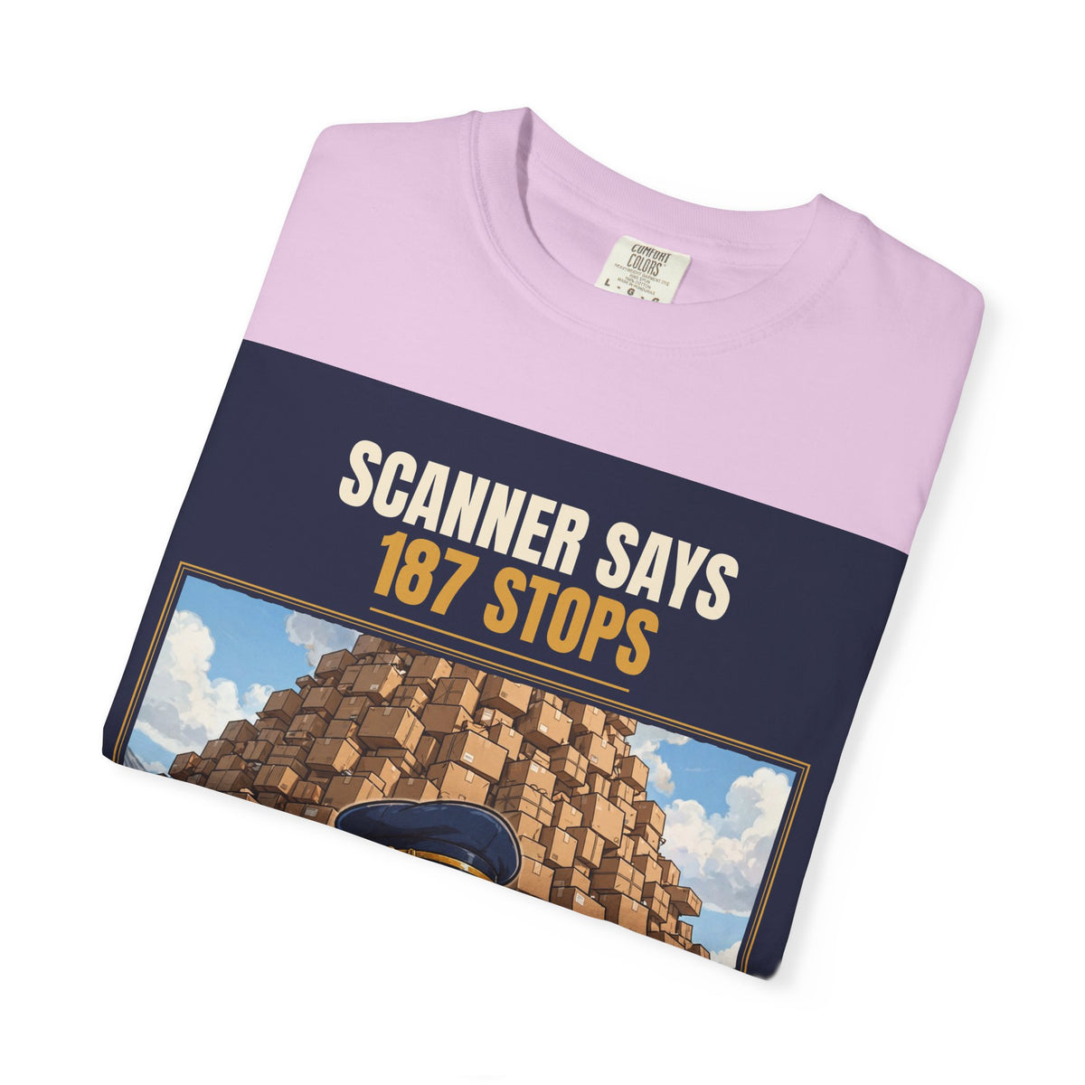 Mail Carrier T-Shirt - 187 Stops | Funny Mail Carrier Tee | Comfort Colors