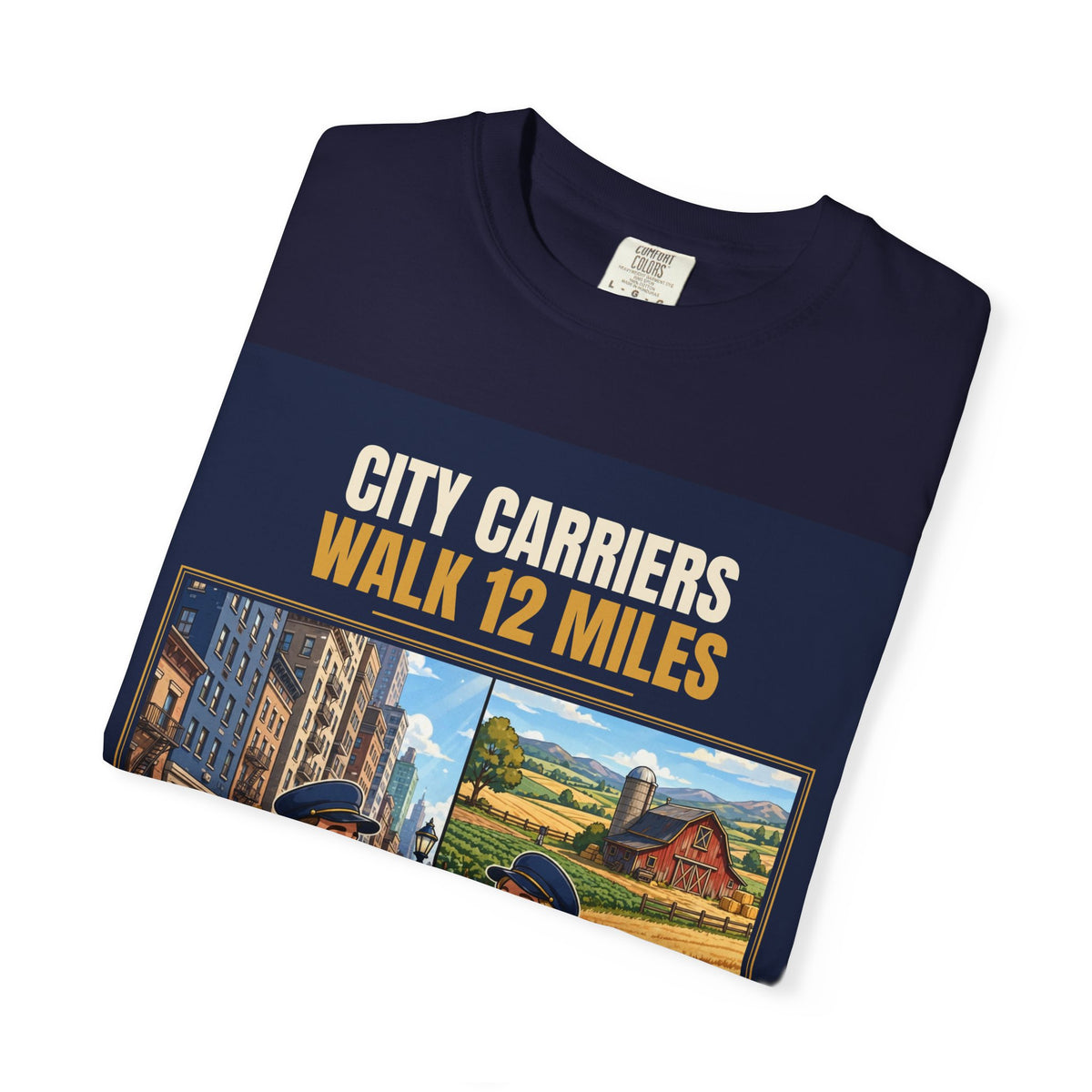 Mail Carrier T-Shirt - City Vs Rural | Funny Mail Carrier Tee | Comfort Colors