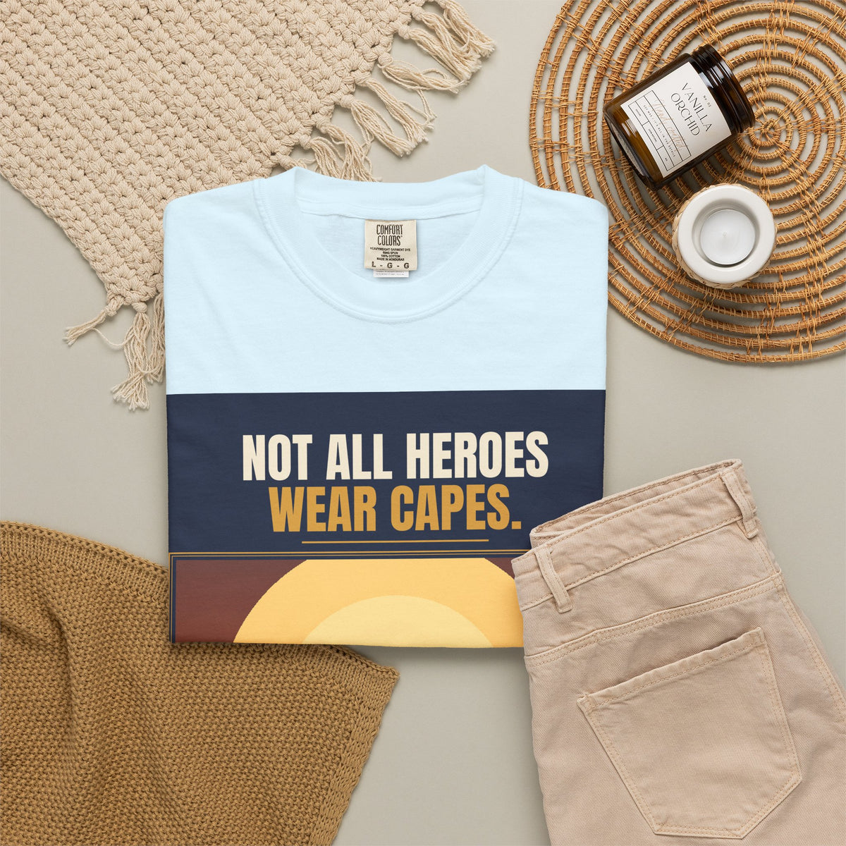 Mail Carrier T-Shirt - Not All Heroes | Funny Mail Carrier Tee | Comfort Colors
