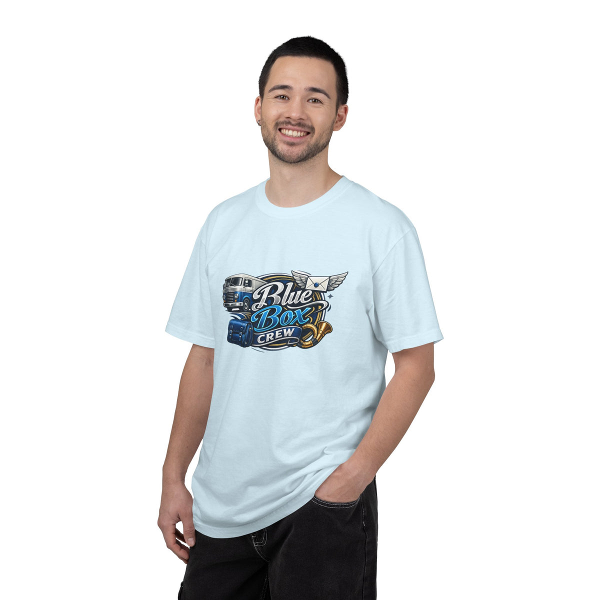 Mail Carrier T-Shirt - Blue Box Crew | Funny Mail Carrier Tee | Comfort Colors