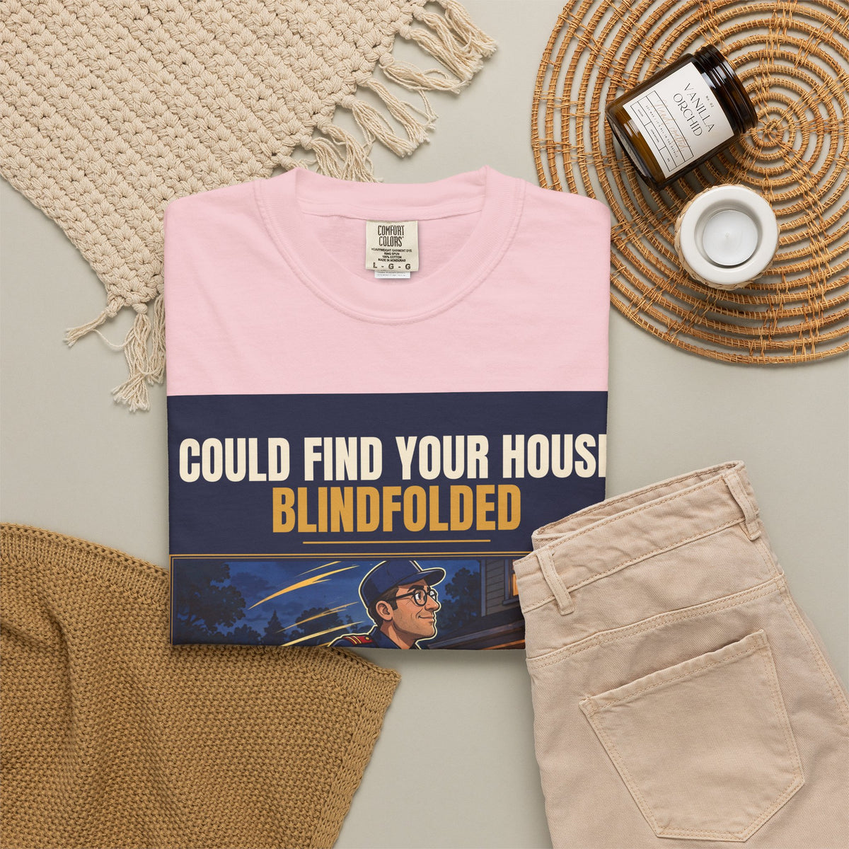 Mail Carrier T-Shirt - Blindfolded | Funny Mail Carrier Tee | Comfort Colors