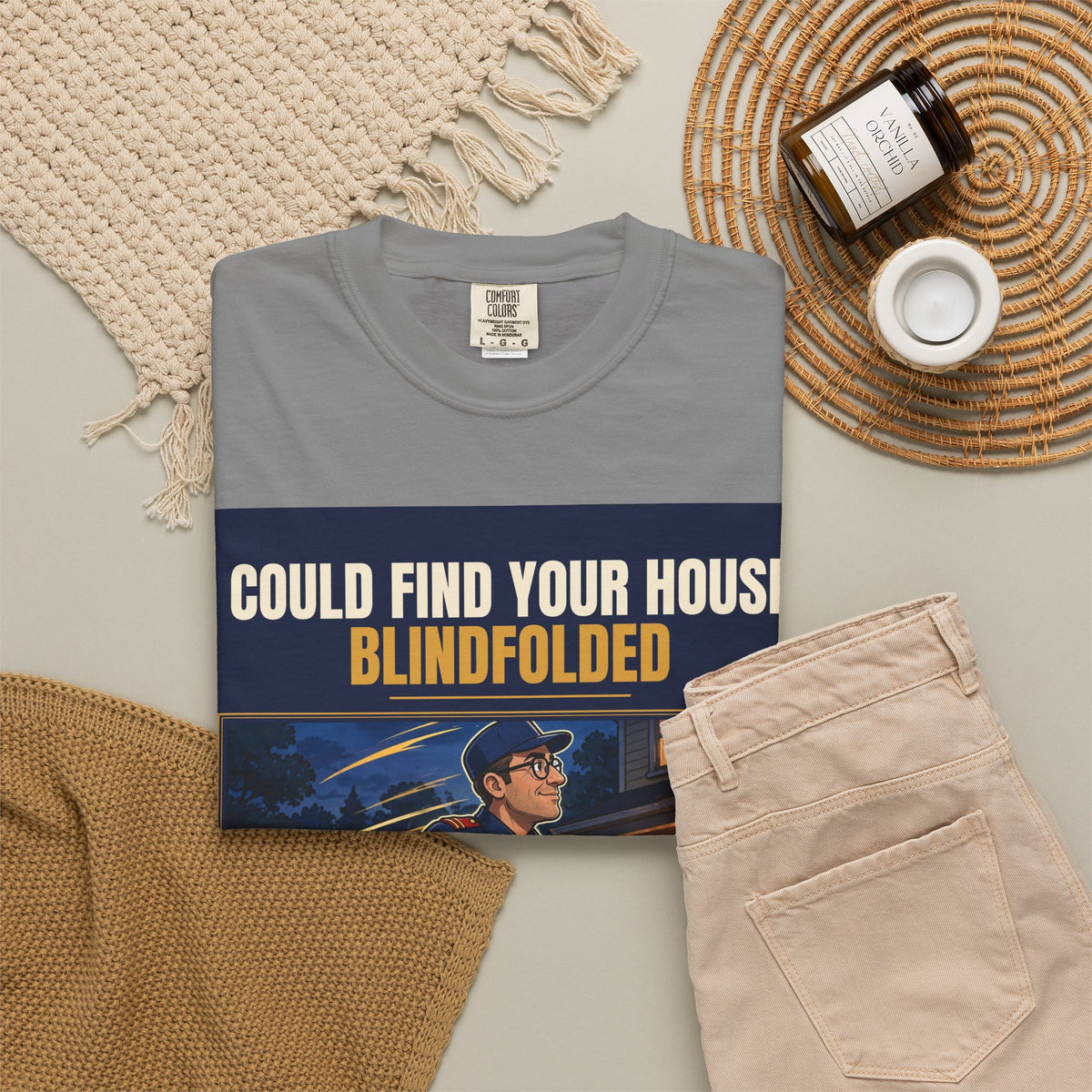 Mail Carrier T-Shirt - Blindfolded | Funny Mail Carrier Tee | Comfort Colors