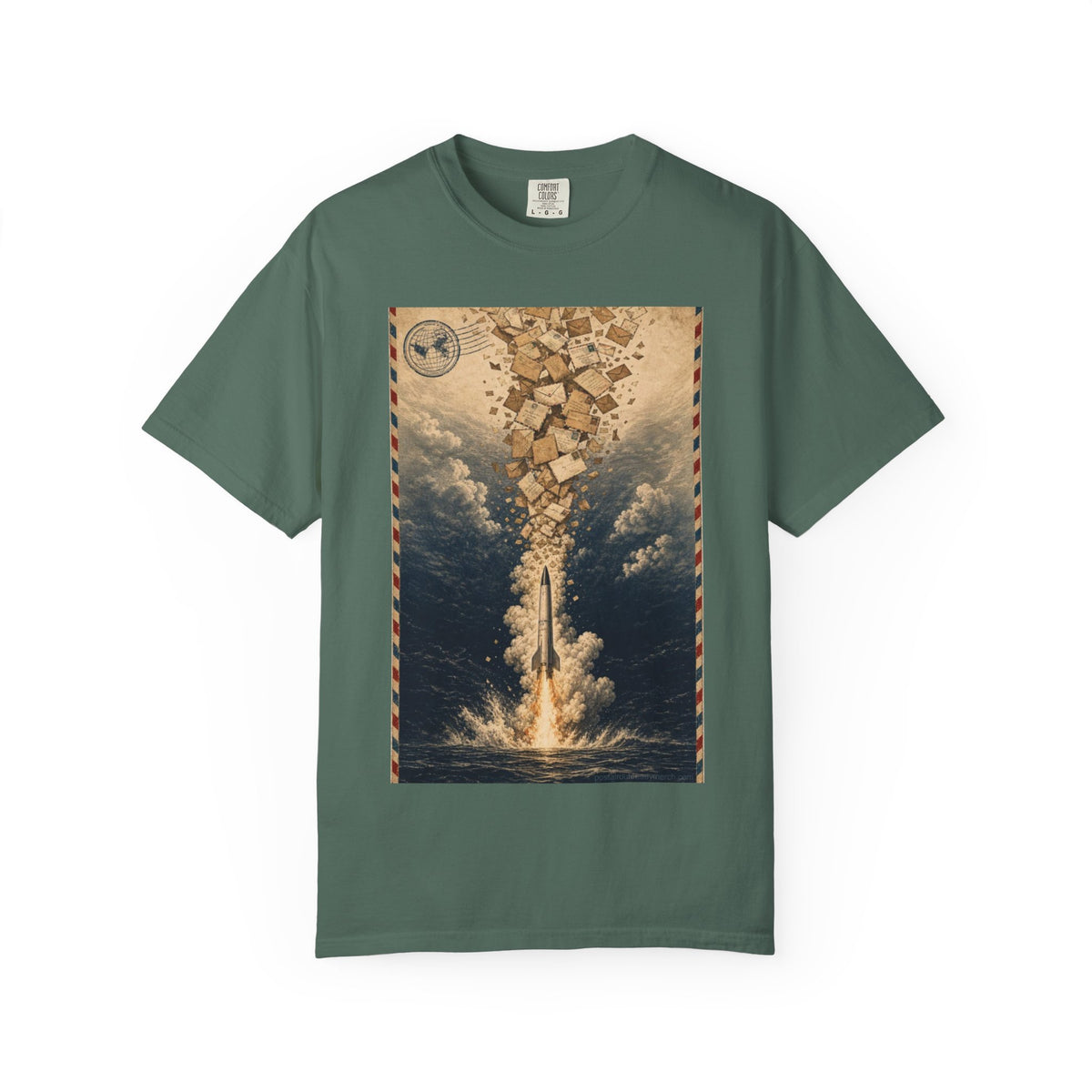 Missile Mail 1959 — Vintage Rocket Mail Shirt | Funny Mail Carrier Tee