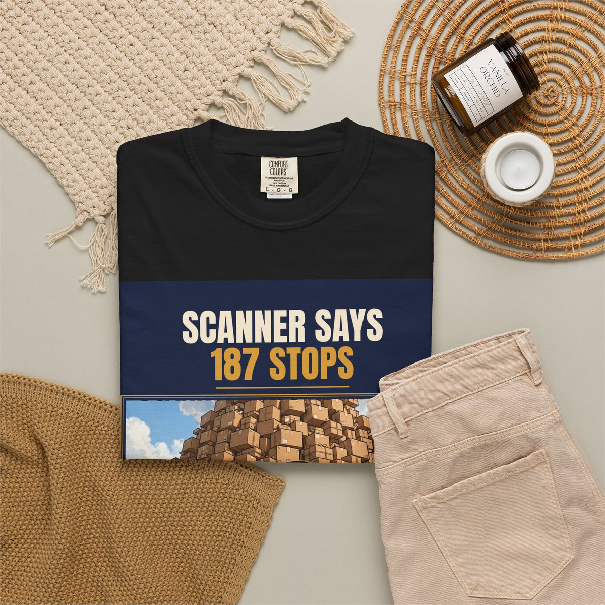 Mail Carrier T-Shirt - 187 Stops | Funny Mail Carrier Tee | Comfort Colors