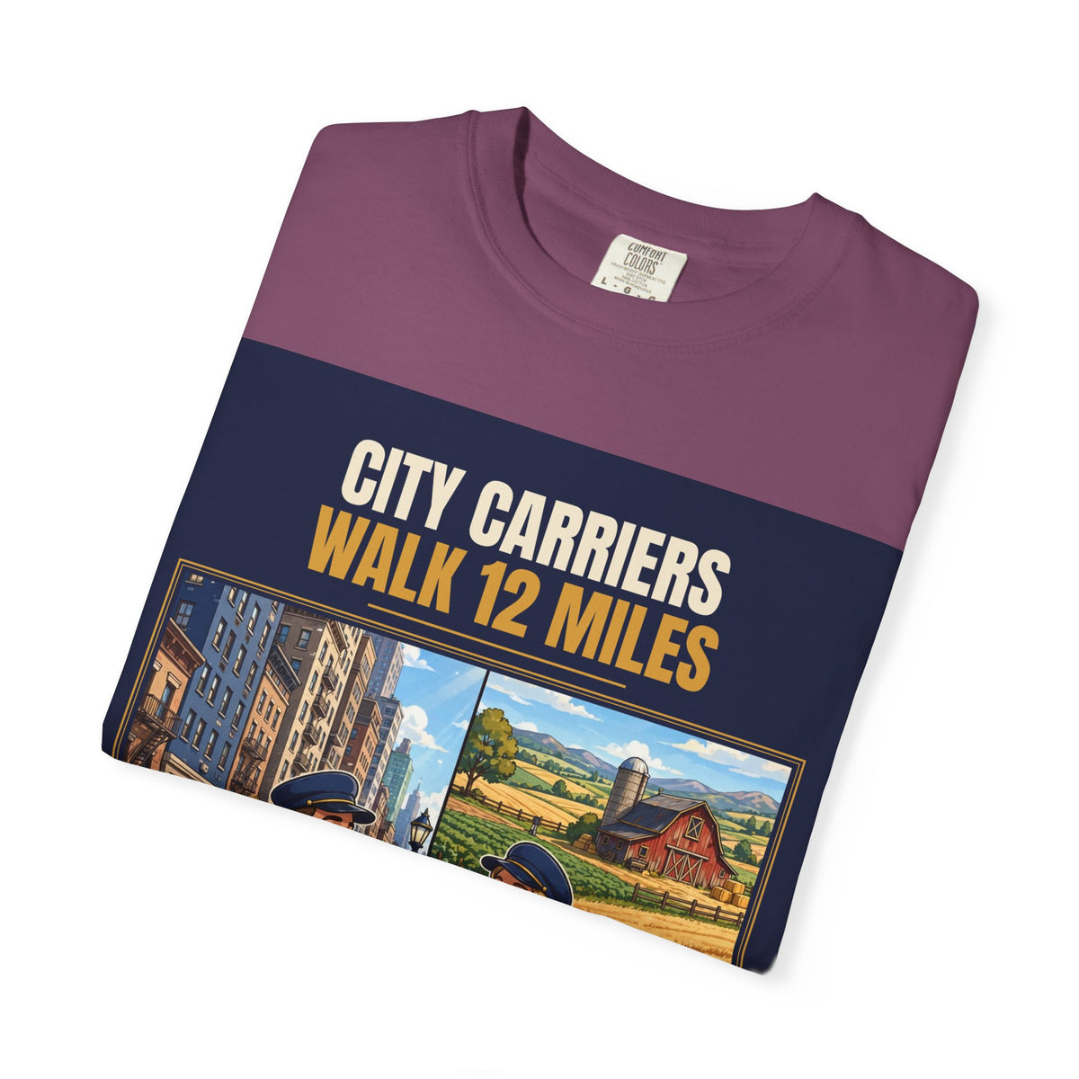 Mail Carrier T-Shirt - City Vs Rural | Funny Mail Carrier Tee | Comfort Colors