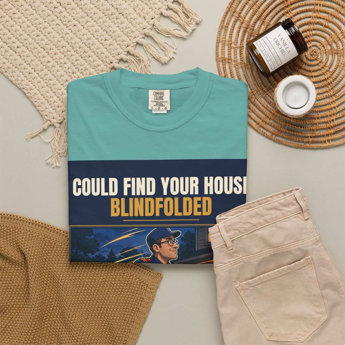 Mail Carrier T-Shirt - Blindfolded | Funny Mail Carrier Tee | Comfort Colors