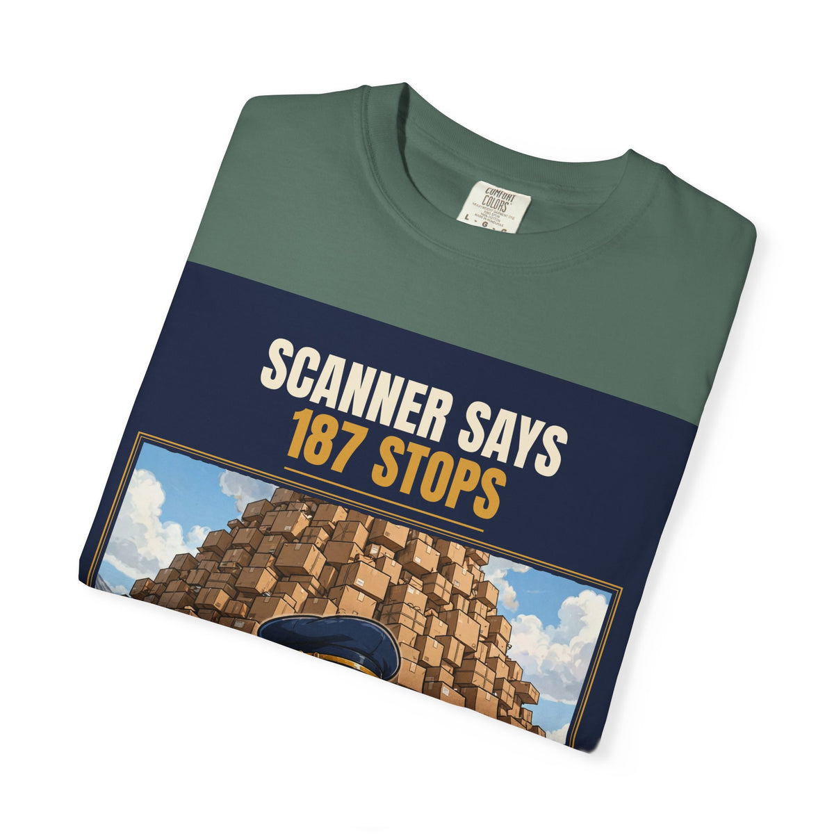 Mail Carrier T-Shirt - 187 Stops | Funny Mail Carrier Tee | Comfort Colors