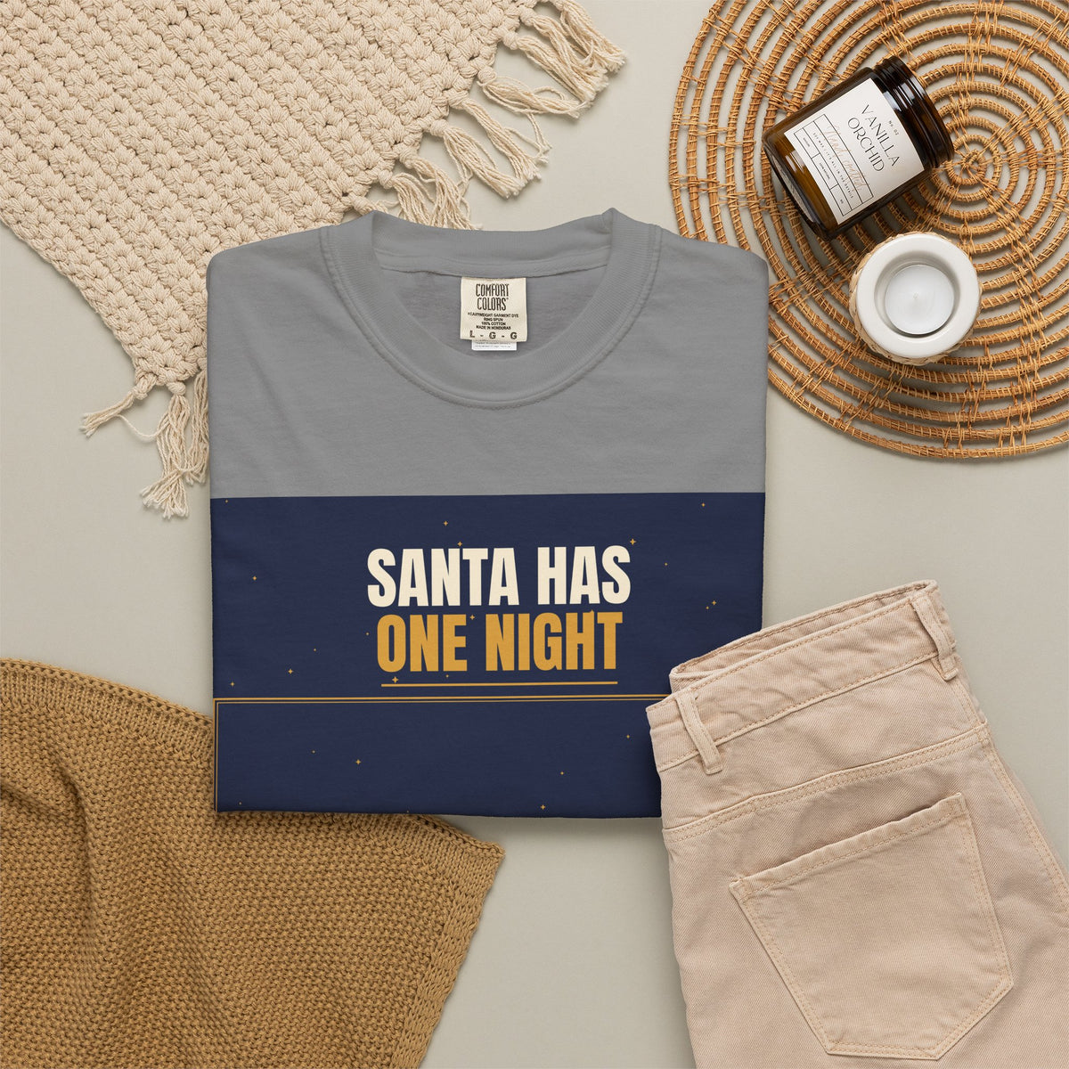 Mail Carrier T-Shirt - Santa Has One Night | Funny Mail Carrier Tee | Comfort Colors