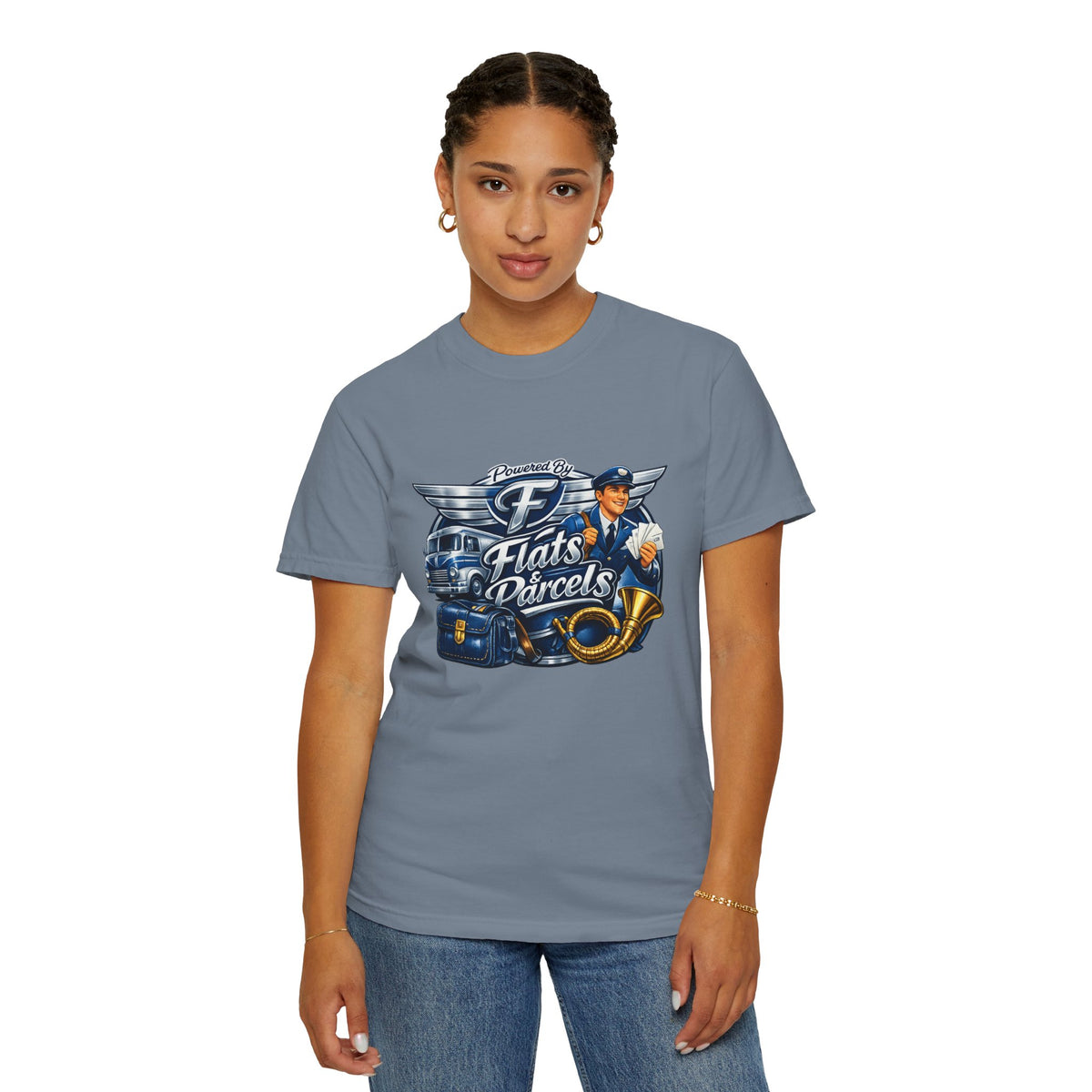 Mail Carrier T-Shirt - Flats and Parcels | Funny Mail Carrier Tee | Comfort Colors | Comfort Colors® 1717