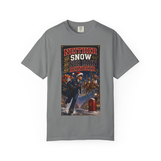 Neither Snow Nor Rain Nor Reindeer — Funny Christmas Mailman Shirt