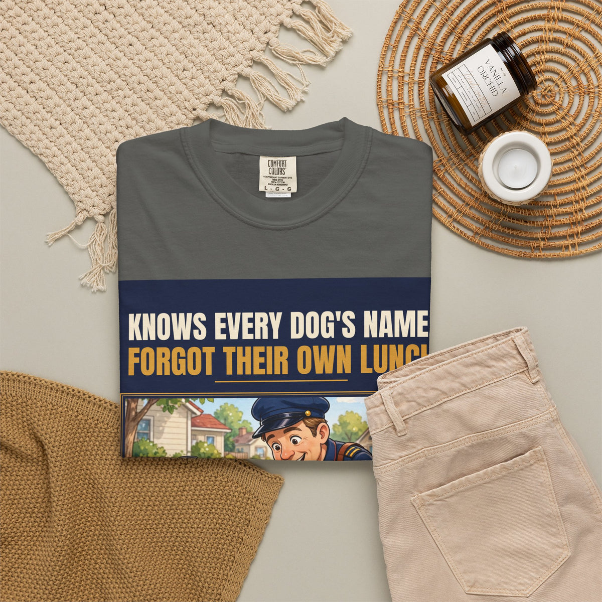 Mail Carrier T-Shirt - Every Dog's Name | Funny Mail Carrier Tee | Comfort Colors