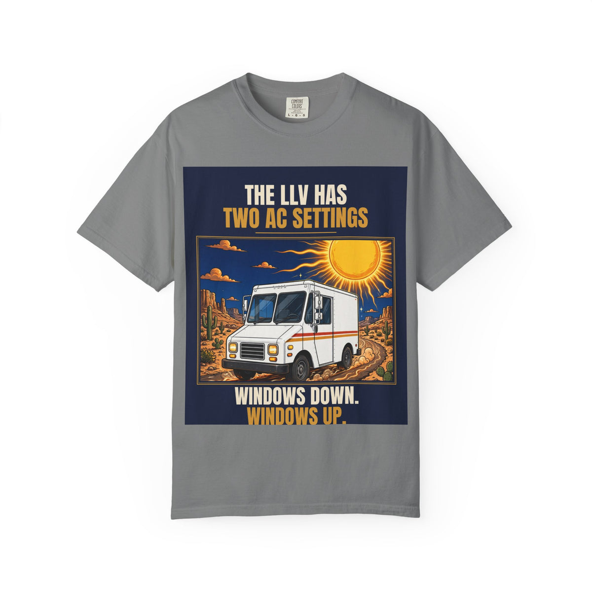 Mail Carrier T-Shirt - Two AC Settings | Funny Mail Carrier Tee | Comfort Colors