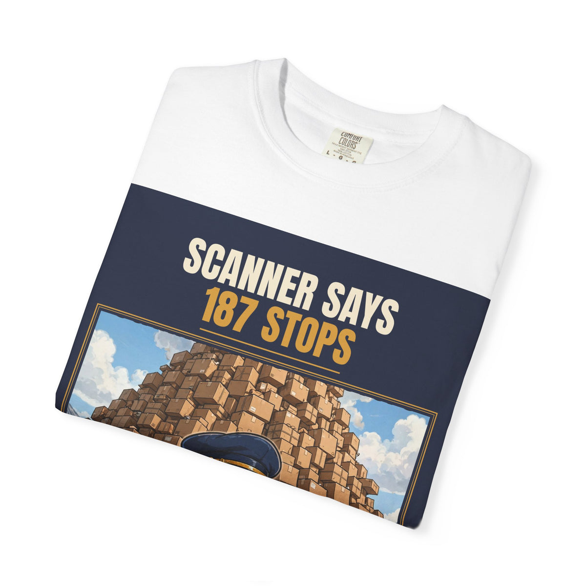 Mail Carrier T-Shirt - 187 Stops | Funny Mail Carrier Tee | Comfort Colors