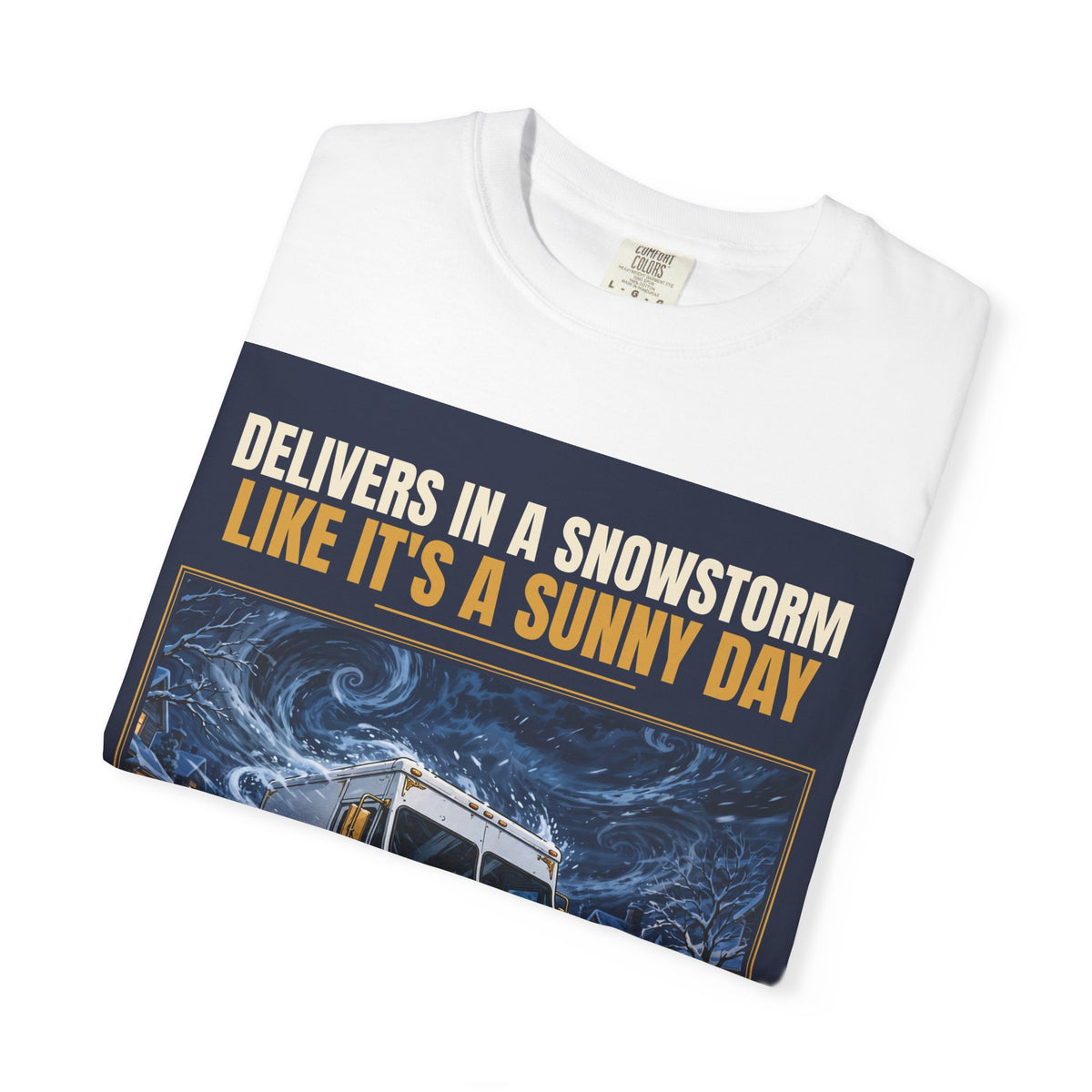 Mail Carrier T-Shirt - Snowstorm Delivery | Funny Mail Carrier Tee | Comfort Colors