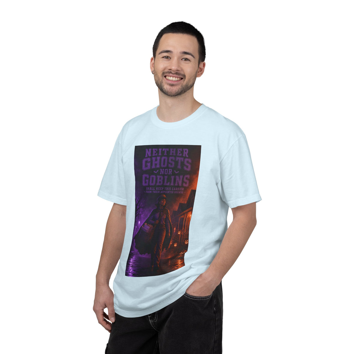 Neither Ghosts Nor Goblins — Funny Halloween Mail Carrier Shirt