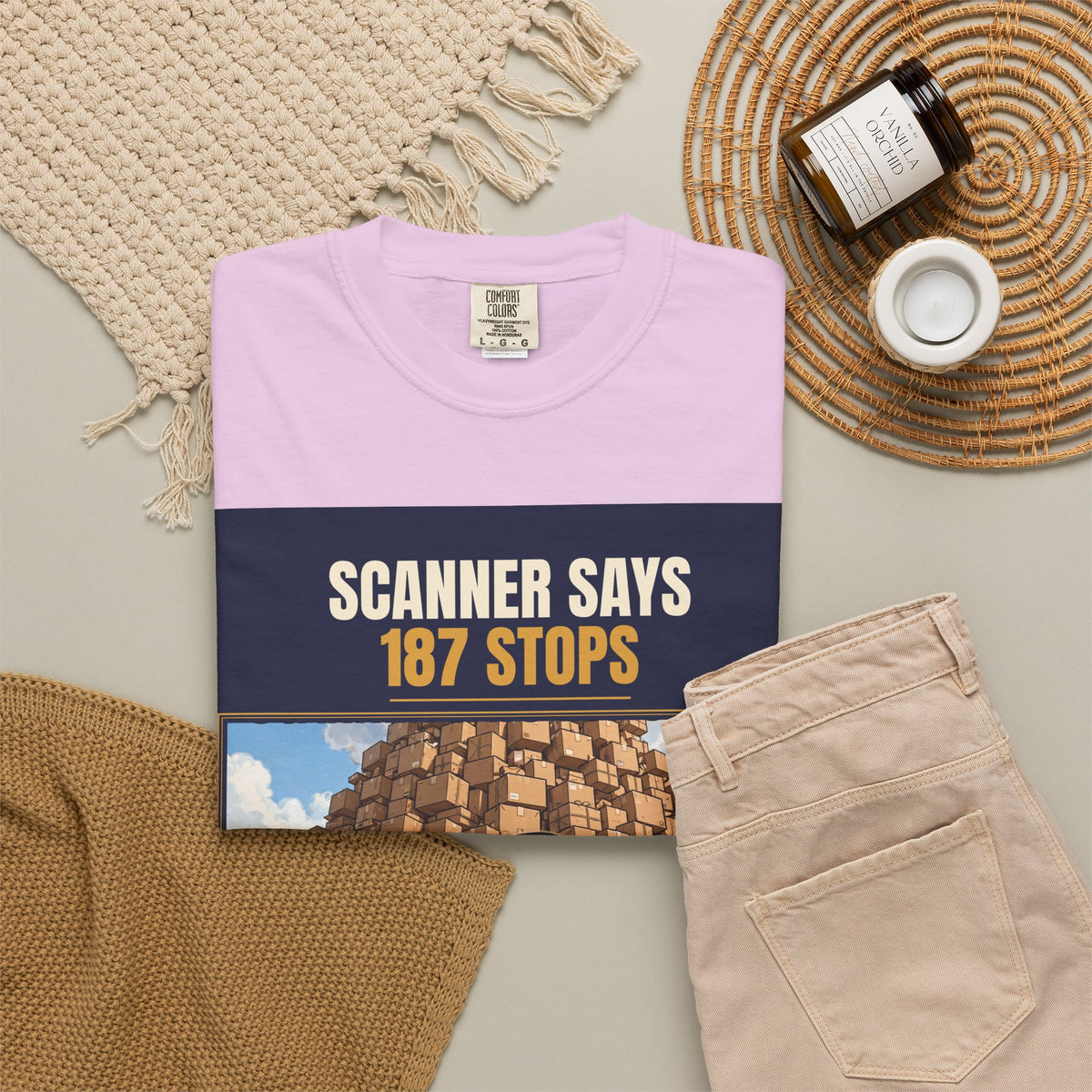 Mail Carrier T-Shirt - 187 Stops | Funny Mail Carrier Tee | Comfort Colors