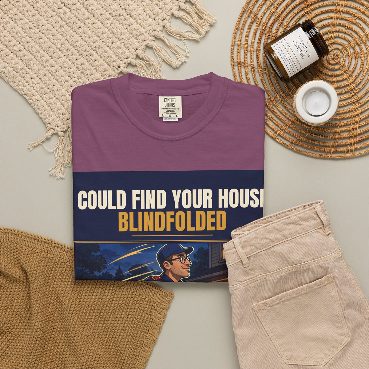 Mail Carrier T-Shirt - Blindfolded | Funny Mail Carrier Tee | Comfort Colors