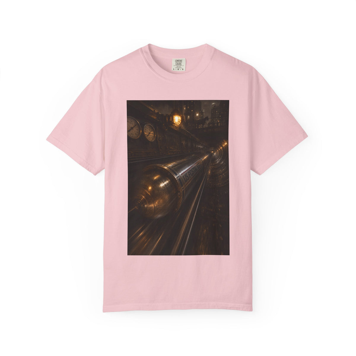 Pneumatic Tube Mail 1897 — Vintage Underground Mail Shirt | Trivia Mail Carrier Tee