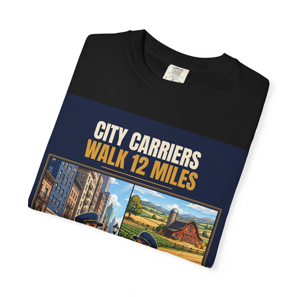 Mail Carrier T-Shirt - City Vs Rural | Funny Mail Carrier Tee | Comfort Colors