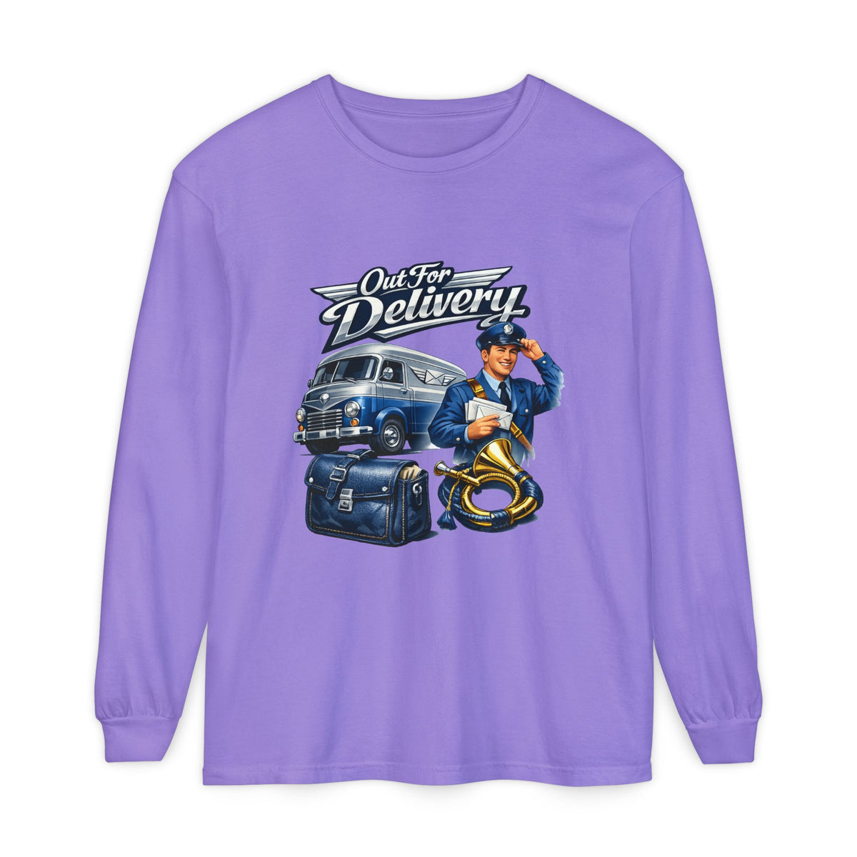 Mail Carrier Long Sleeve - Out for Delivery | Funny Mail Carrier Long Sleeve | Comfort Colors