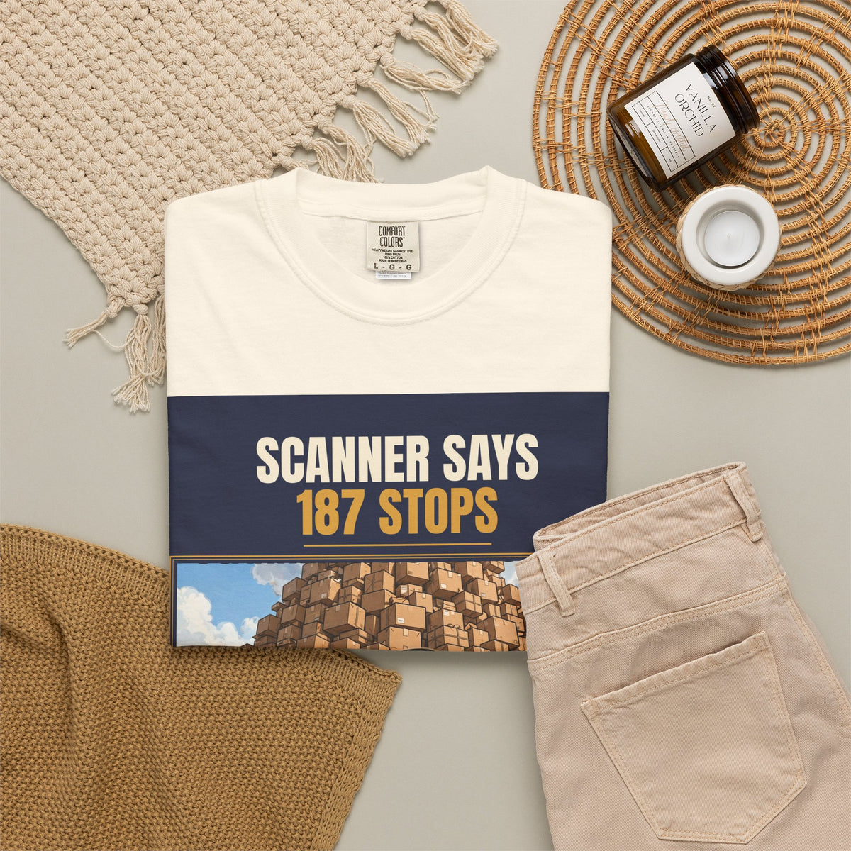 Mail Carrier T-Shirt - 187 Stops | Funny Mail Carrier Tee | Comfort Colors