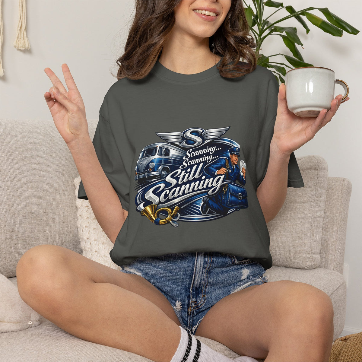 Mail Carrier T-Shirt - Still Scanning | Funny Mail Carrier Tee | Comfort Colors | Comfort Colors® 1717