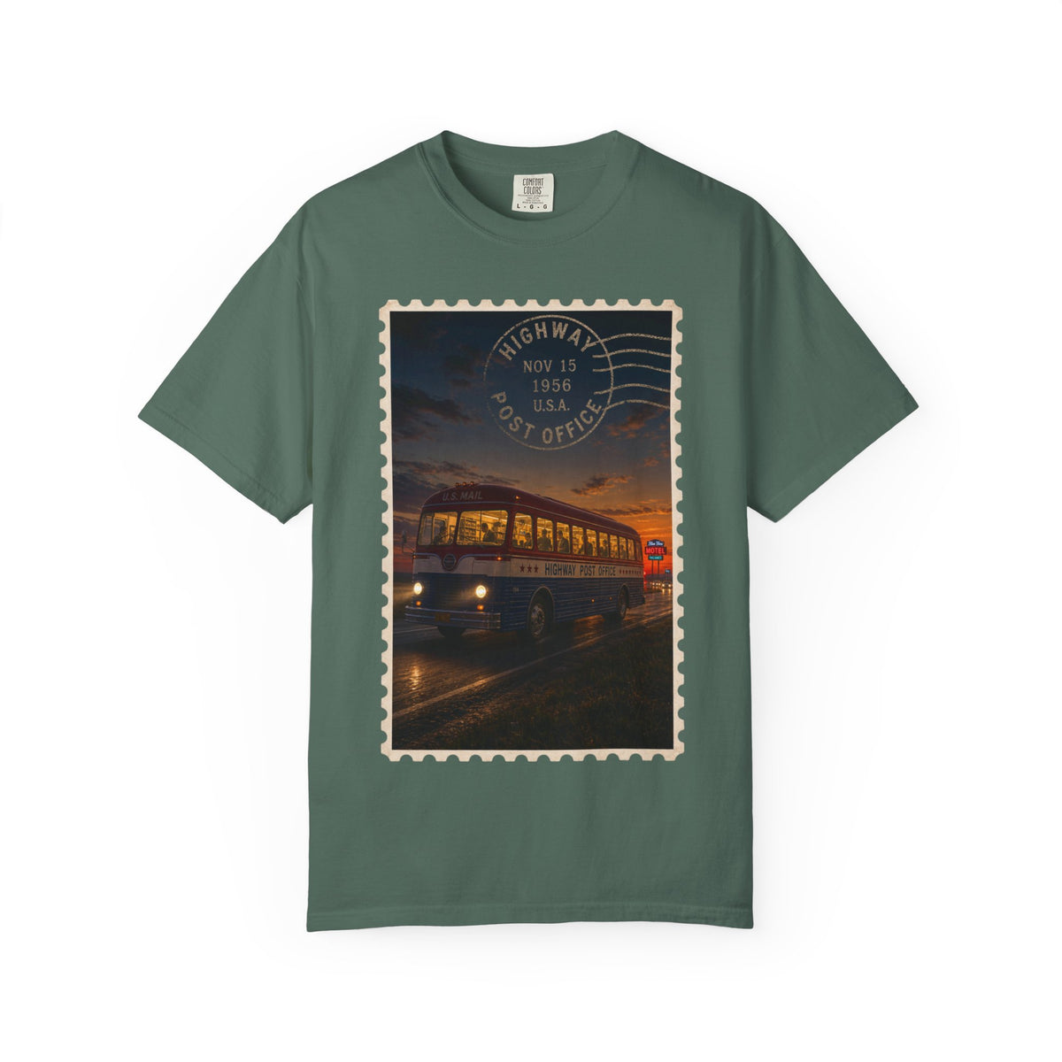 Highway Post Office 1941 — Vintage Mail Bus Shirt | Trivia Mail Carrier Tee