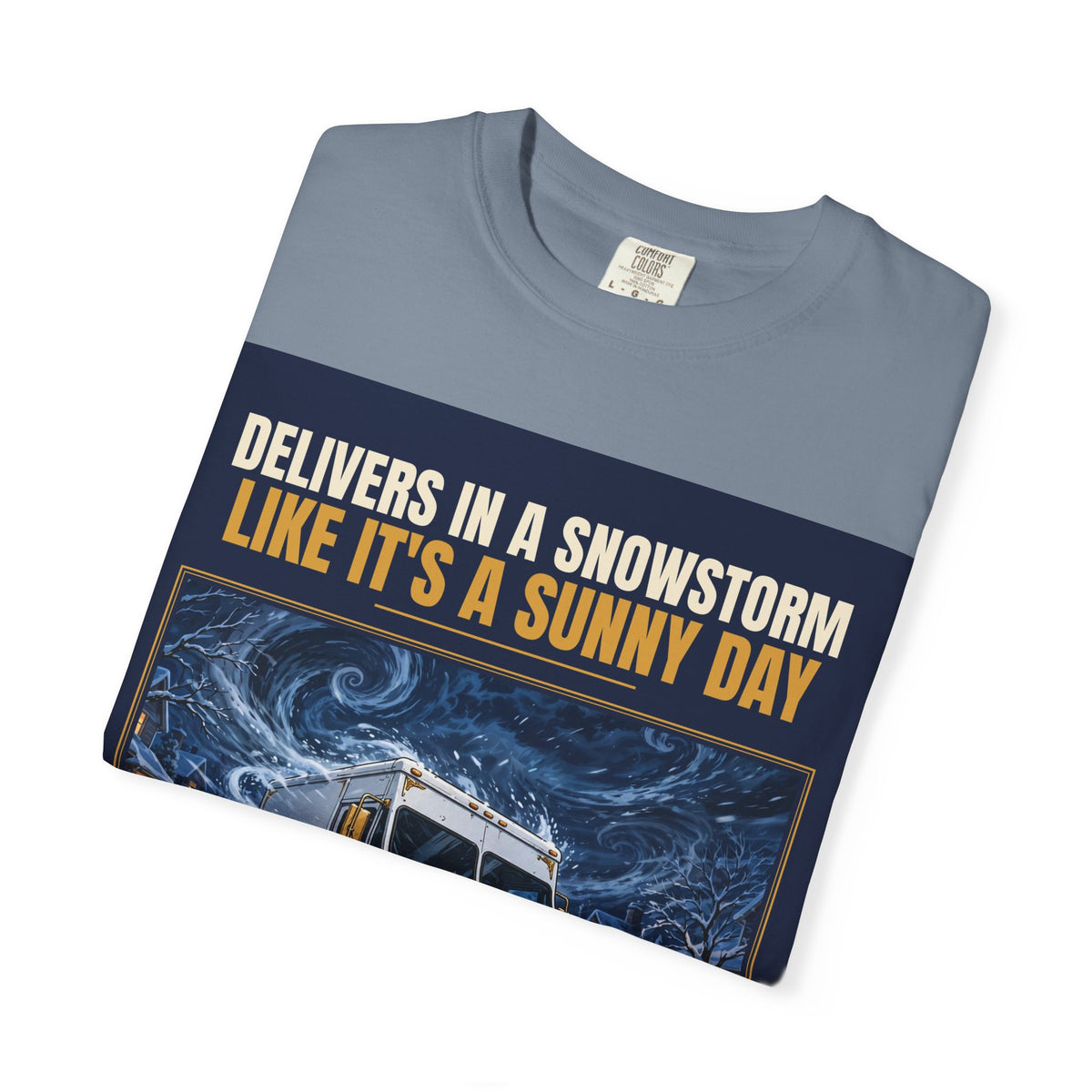 Mail Carrier T-Shirt - Snowstorm Delivery | Funny Mail Carrier Tee | Comfort Colors