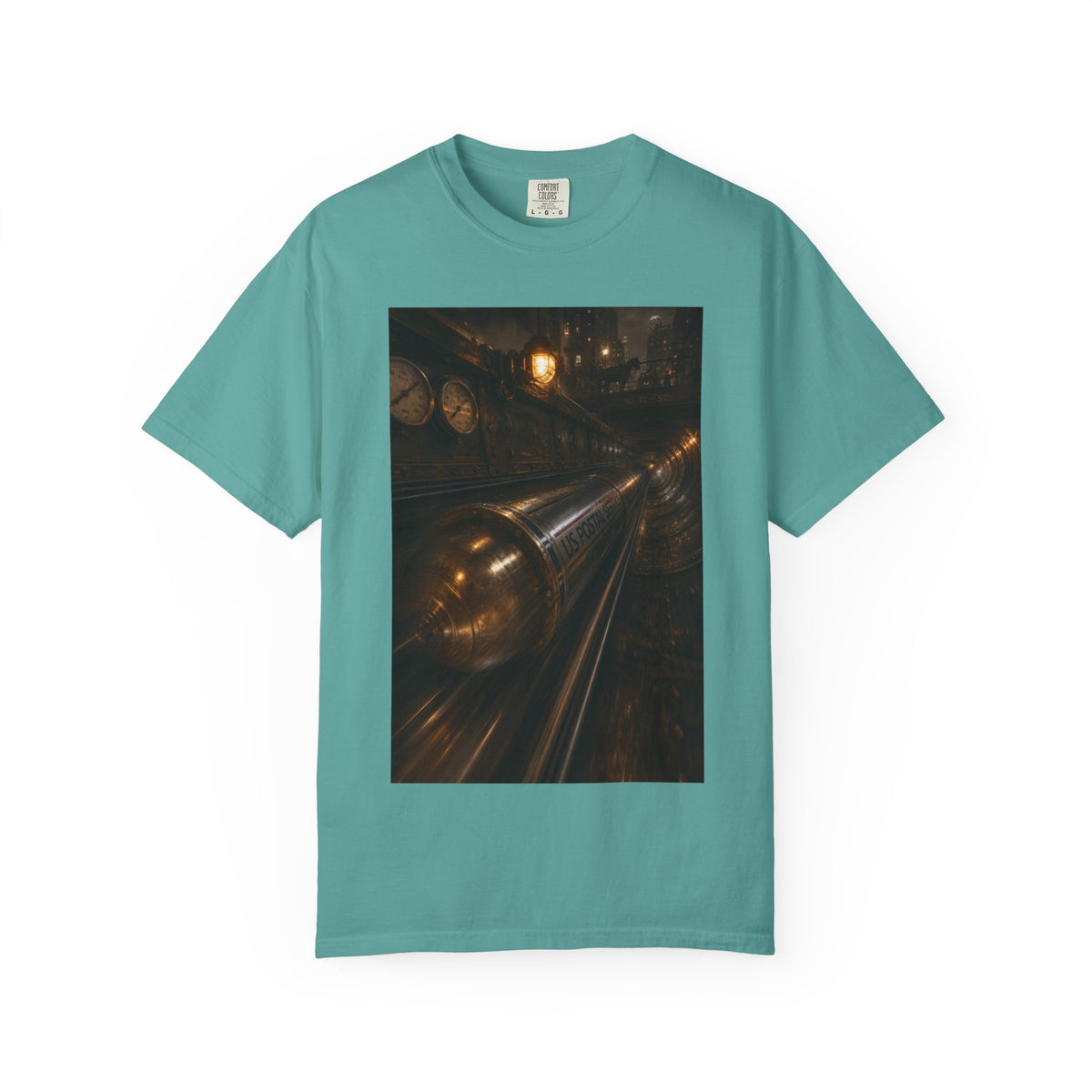 Pneumatic Tube Mail 1897 — Vintage Underground Mail Shirt | Trivia Mail Carrier Tee