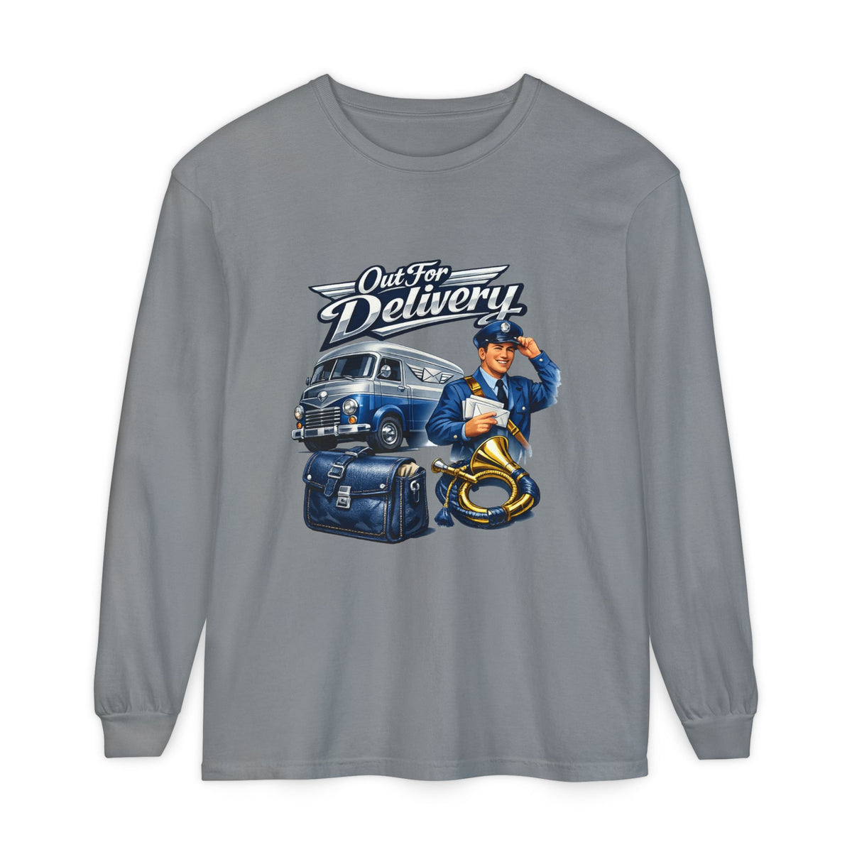 Mail Carrier Long Sleeve - Out for Delivery | Funny Mail Carrier Long Sleeve | Comfort Colors