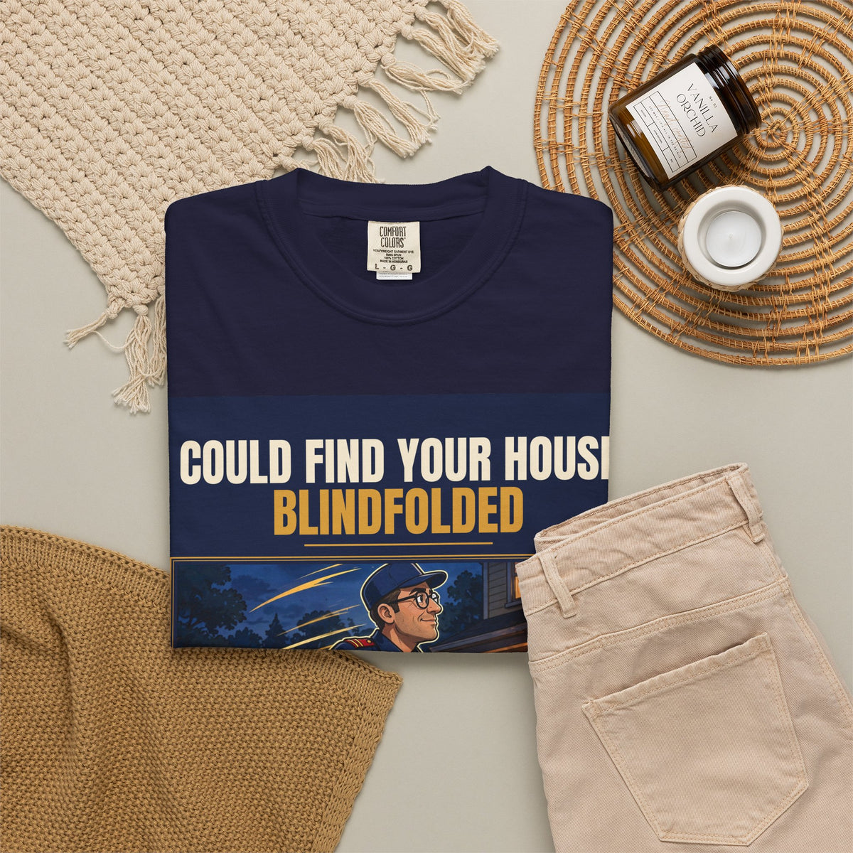 Mail Carrier T-Shirt - Blindfolded | Funny Mail Carrier Tee | Comfort Colors