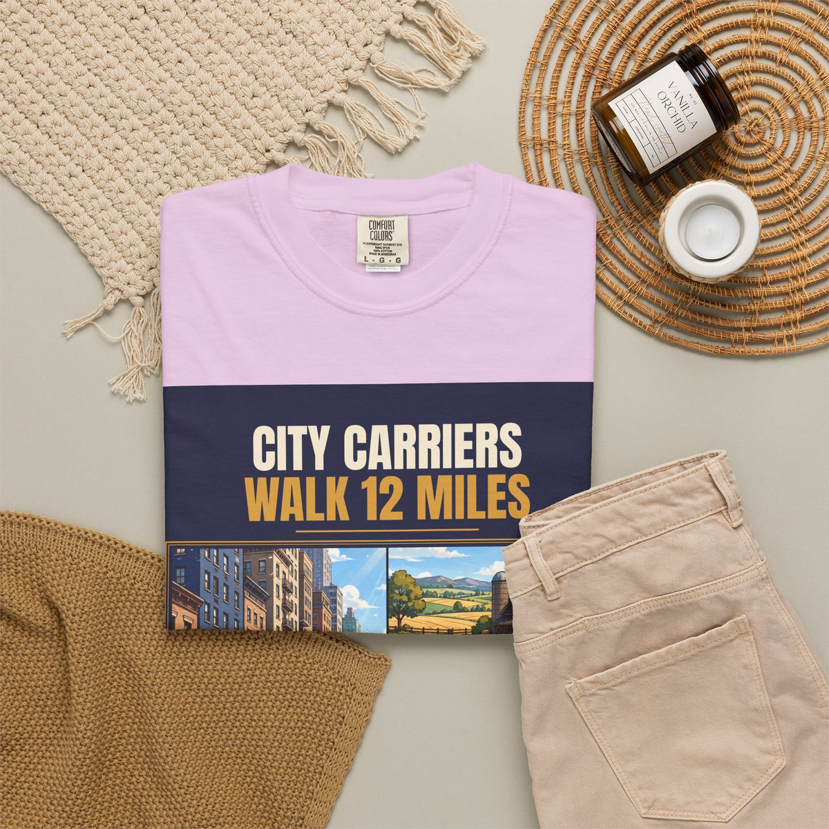 Mail Carrier T-Shirt - City Vs Rural | Funny Mail Carrier Tee | Comfort Colors