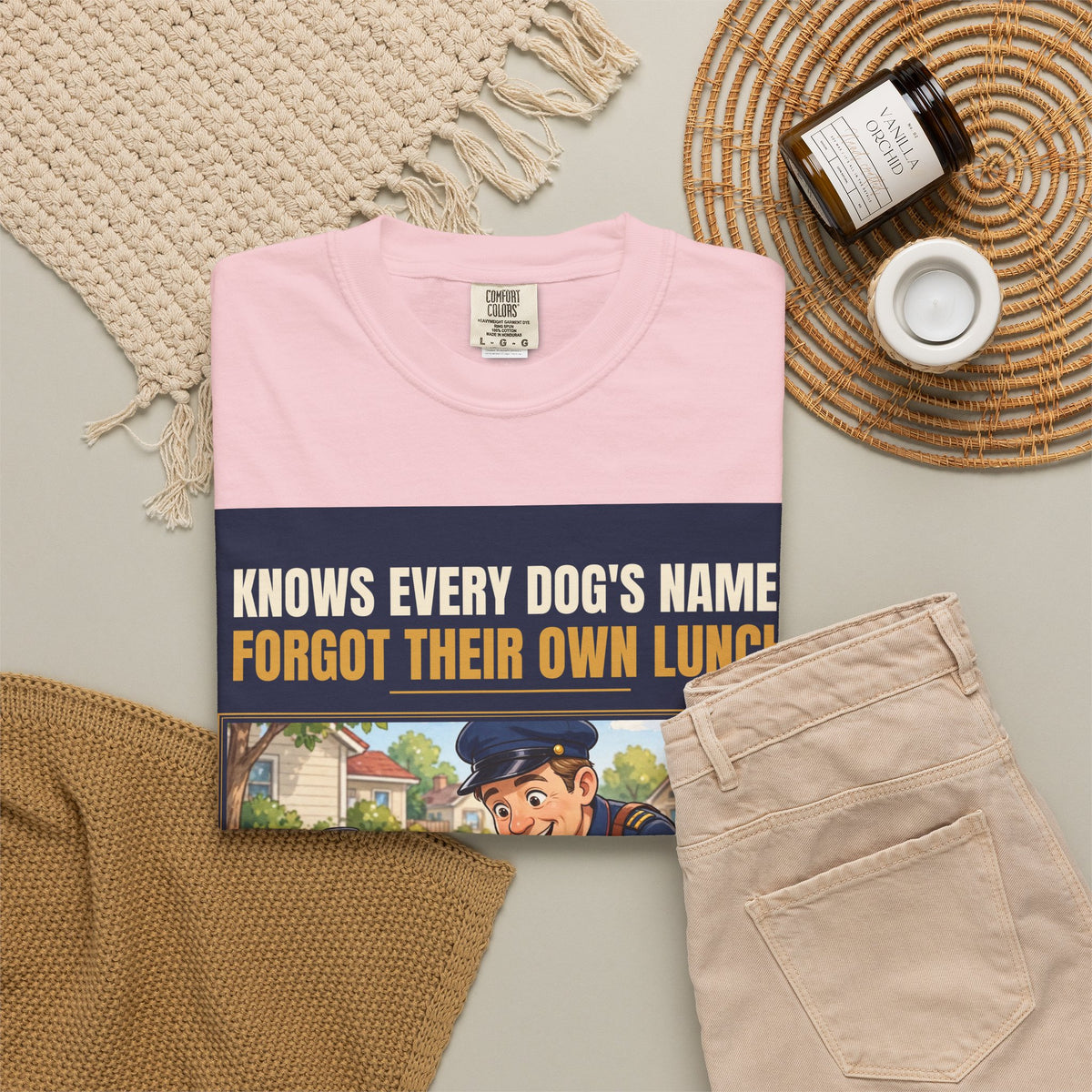 Mail Carrier T-Shirt - Every Dog's Name | Funny Mail Carrier Tee | Comfort Colors