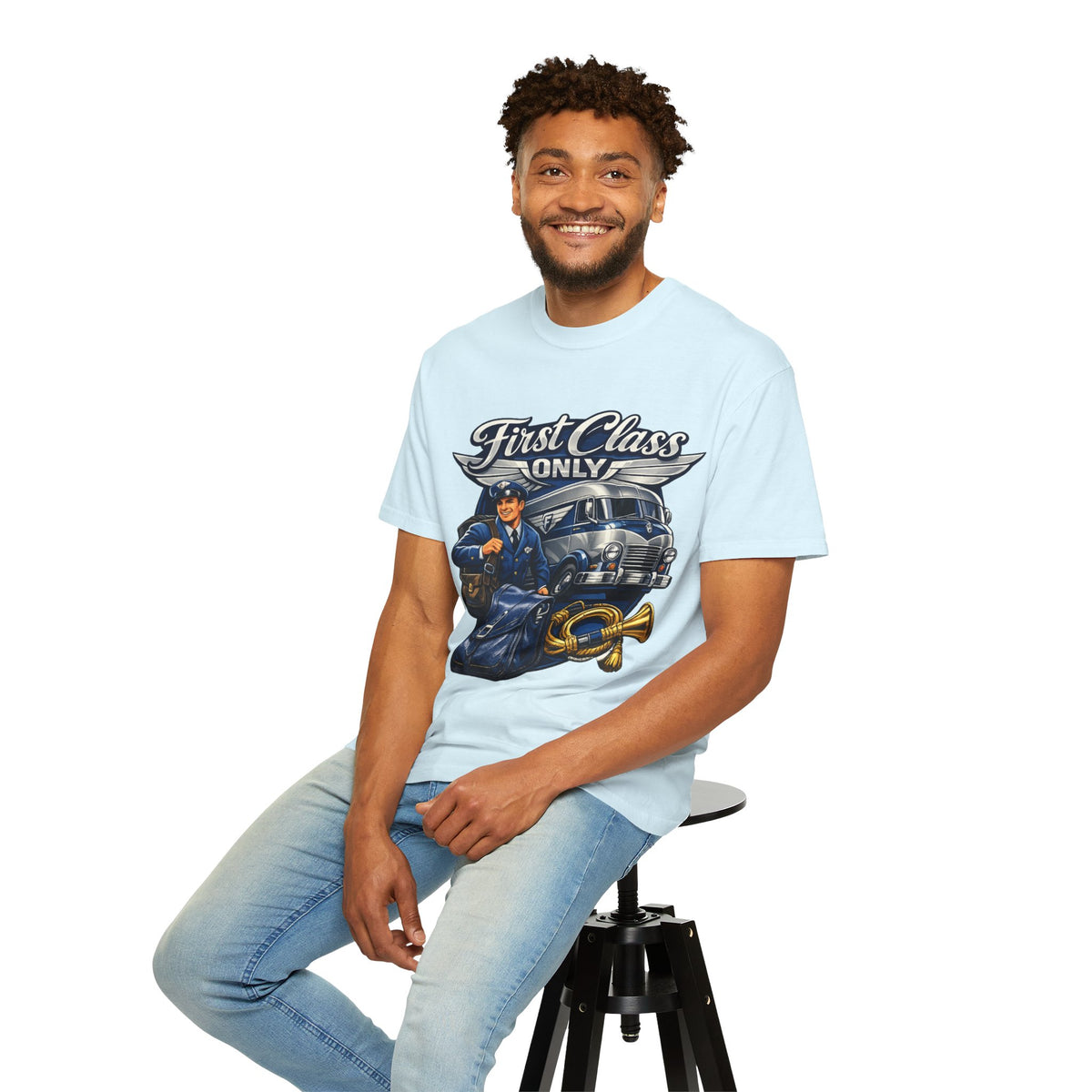 Mail Carrier T-Shirt - First Class Only | Funny Mail Carrier Tee | Comfort Colors