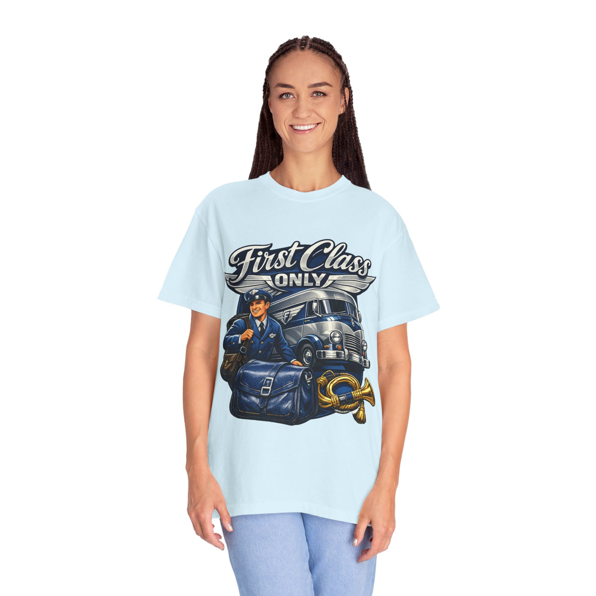 Mail Carrier T-Shirt - First Class Only | Funny Mail Carrier Tee | Comfort Colors