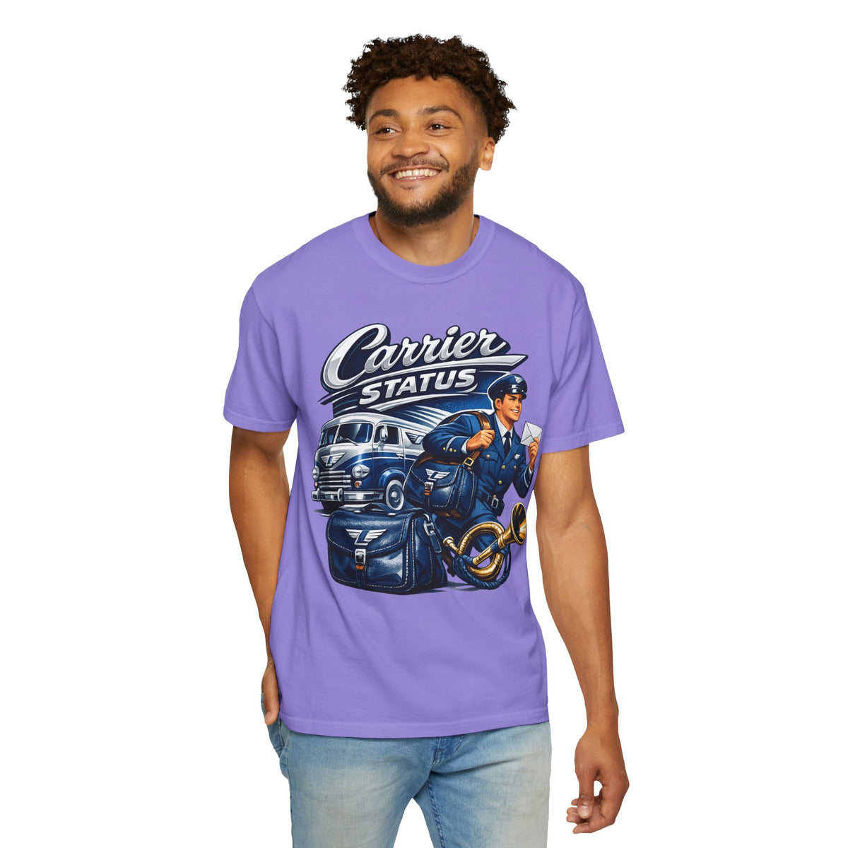 Mail Carrier T-Shirt - Carrier Status | Funny Mail Carrier Tee | Comfort Colors