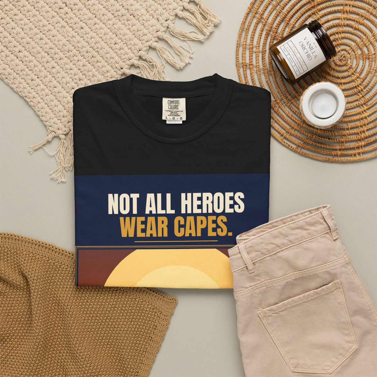 Mail Carrier T-Shirt - Not All Heroes | Funny Mail Carrier Tee | Comfort Colors