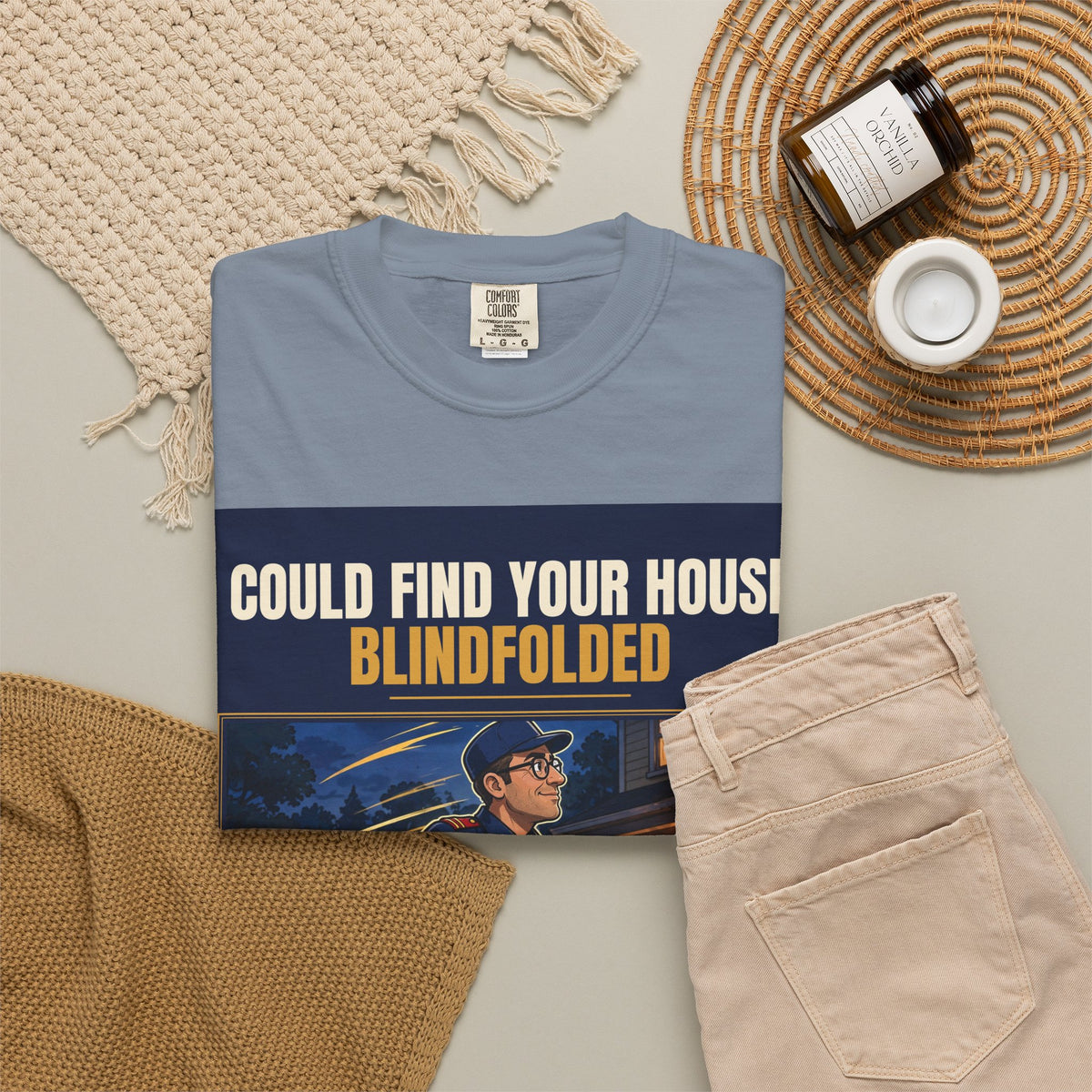Mail Carrier T-Shirt - Blindfolded | Funny Mail Carrier Tee | Comfort Colors