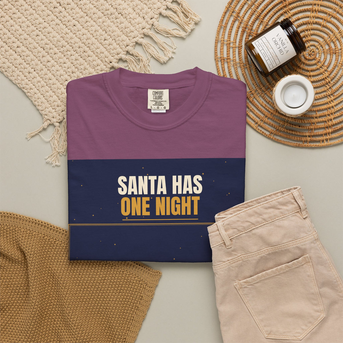 Mail Carrier T-Shirt - Santa Has One Night | Funny Mail Carrier Tee | Comfort Colors