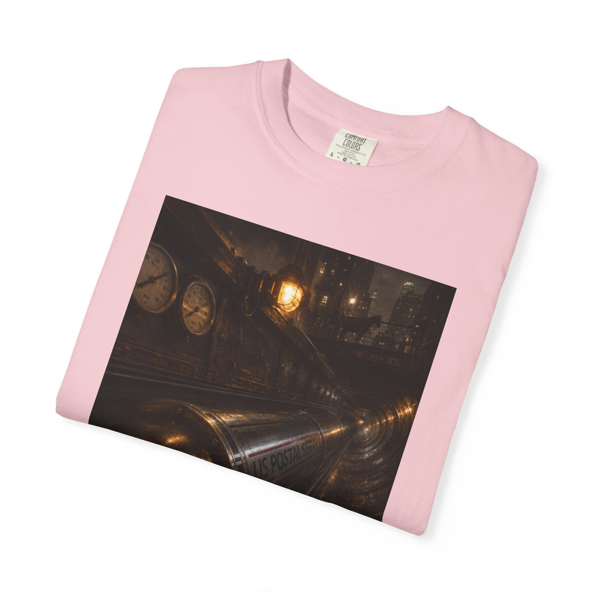 Pneumatic Tube Mail 1897 — Vintage Underground Mail Shirt | Trivia Mail Carrier Tee