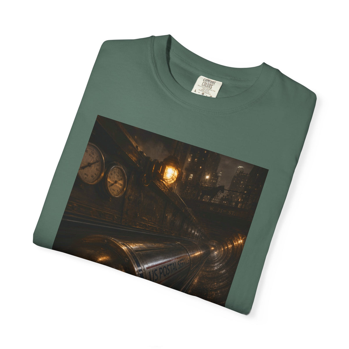 Pneumatic Tube Mail 1897 — Vintage Underground Mail Shirt | Trivia Mail Carrier Tee