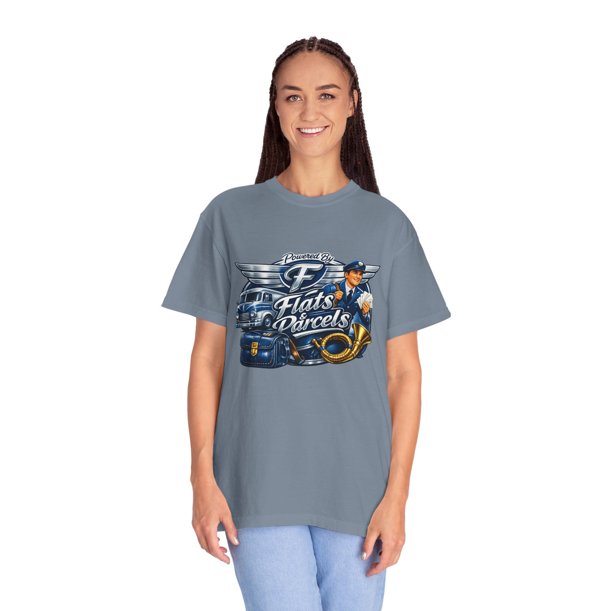 Mail Carrier T-Shirt - Flats and Parcels | Funny Mail Carrier Tee | Comfort Colors | Comfort Colors® 1717