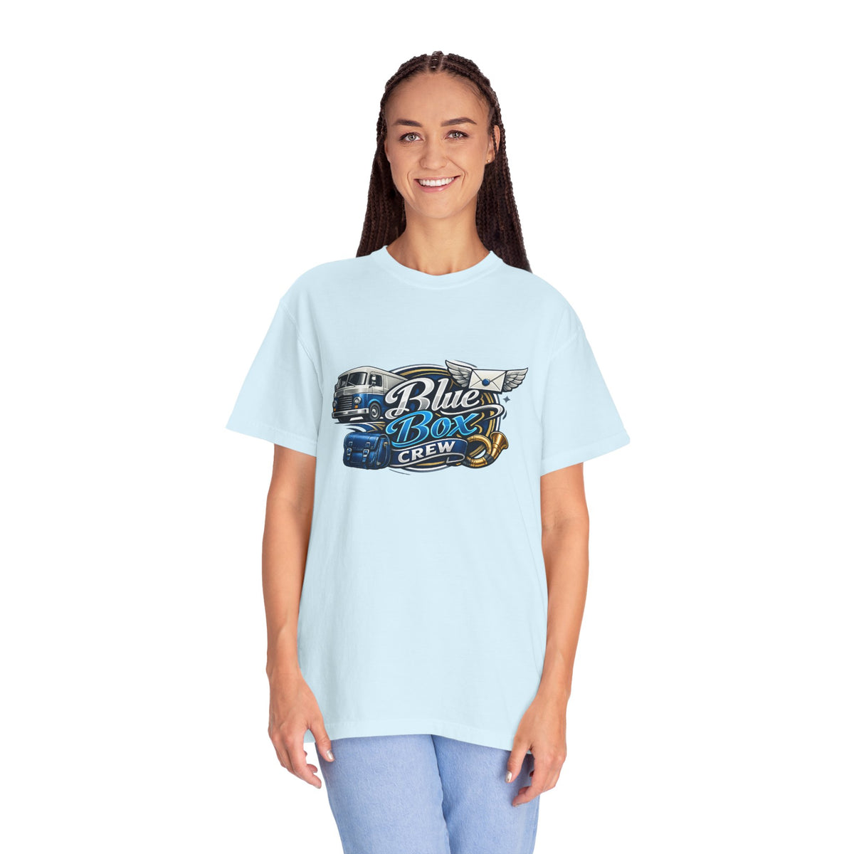 Mail Carrier T-Shirt - Blue Box Crew | Funny Mail Carrier Tee | Comfort Colors