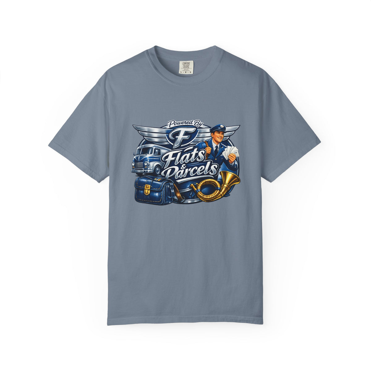 Mail Carrier T-Shirt - Flats and Parcels | Funny Mail Carrier Tee | Comfort Colors | Comfort Colors® 1717
