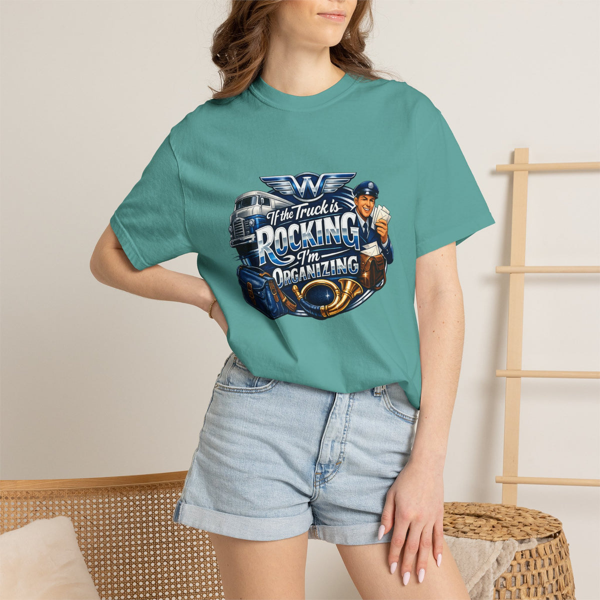 Mail Carrier T-Shirt - If the Truck's Rockin | Funny Mail Carrier Tee | Comfort Colors | Comfort Colors® 1717
